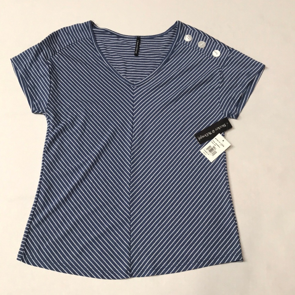 Bleeker & McDougal Mitered Front Shirt, Small